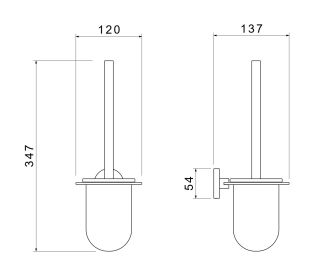 Ёршик Aquatek Оберон AQ4210BG шлифованное золото